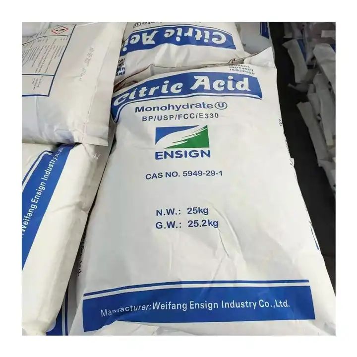 TTCA/Ensign/Lemon /RZBC Brand  CAS77-92-9 Monohydrous and Anhydrous Citric Acid on Sale