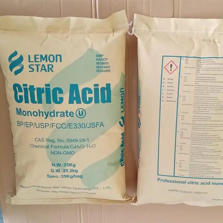 TTCA/Ensign/Lemon /RZBC Brand  CAS77-92-9 Monohydrous and Anhydrous Citric Acid on Sale
