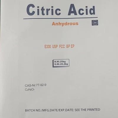 High Purity Food Additives CAS77-92-9 Monohydrous and Anhydrous Citric Acid on Sale