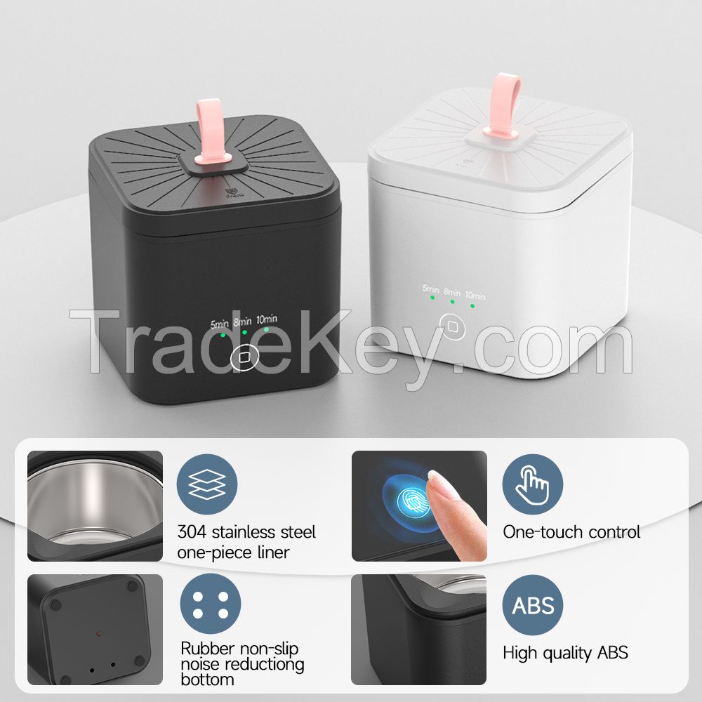 Portable Household Mini 250ml tank jewelry teeth machine glasses tooth electric ultrasonic cleaner