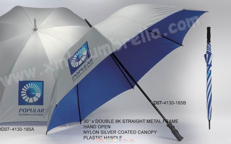 8K Straight Metal Frame Golf Umbrella