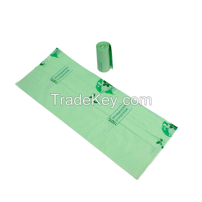 Compostable Biobased Corn Starch Trash Roll Bag Star Seal Bottom