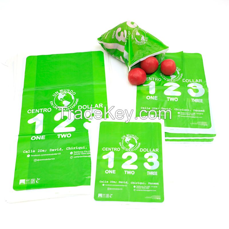 PLA+Pbat/Pbat+Corn Starch Biodegradable Bags, Compostable Bags, Supermarket Bags Manufacturer with Customized Printing Logo