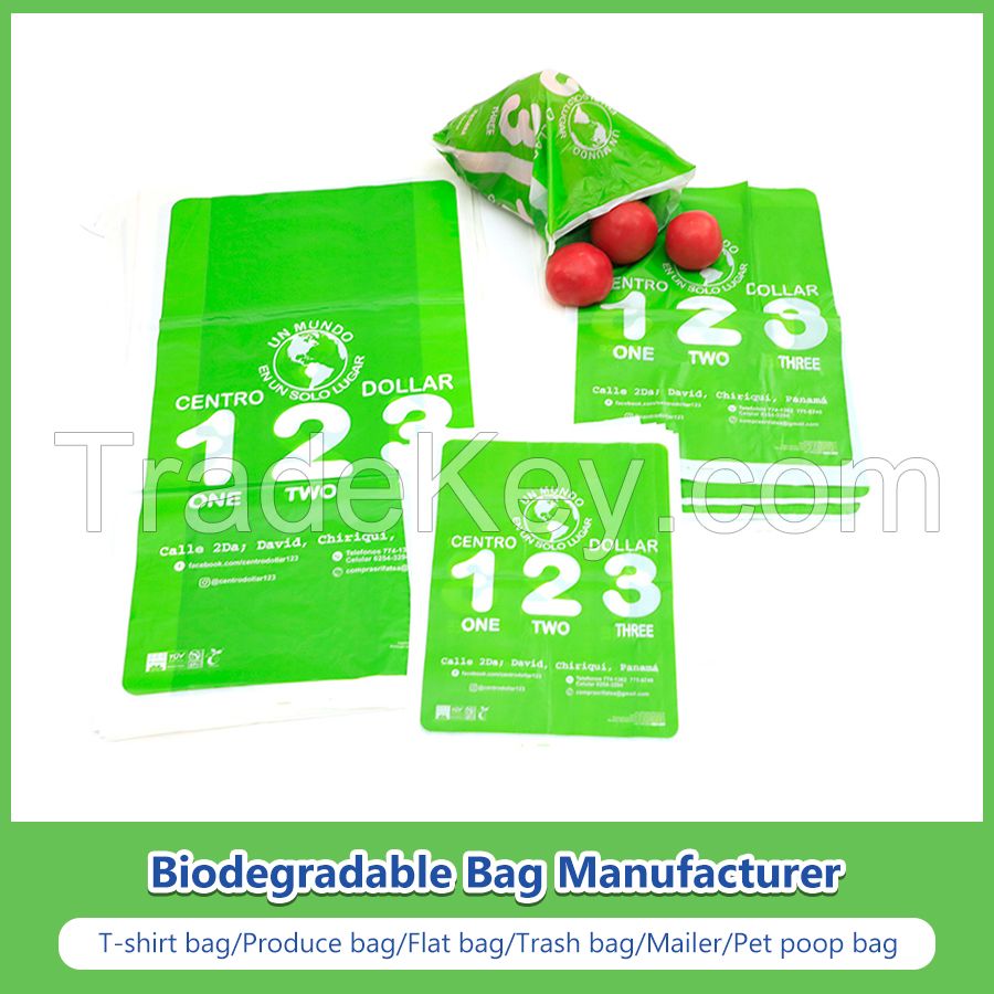 China 100% Biodegradable Bags Compostable Flat Bags, Vegetable Bags, Food Bags, Storage Bags Manufacturer