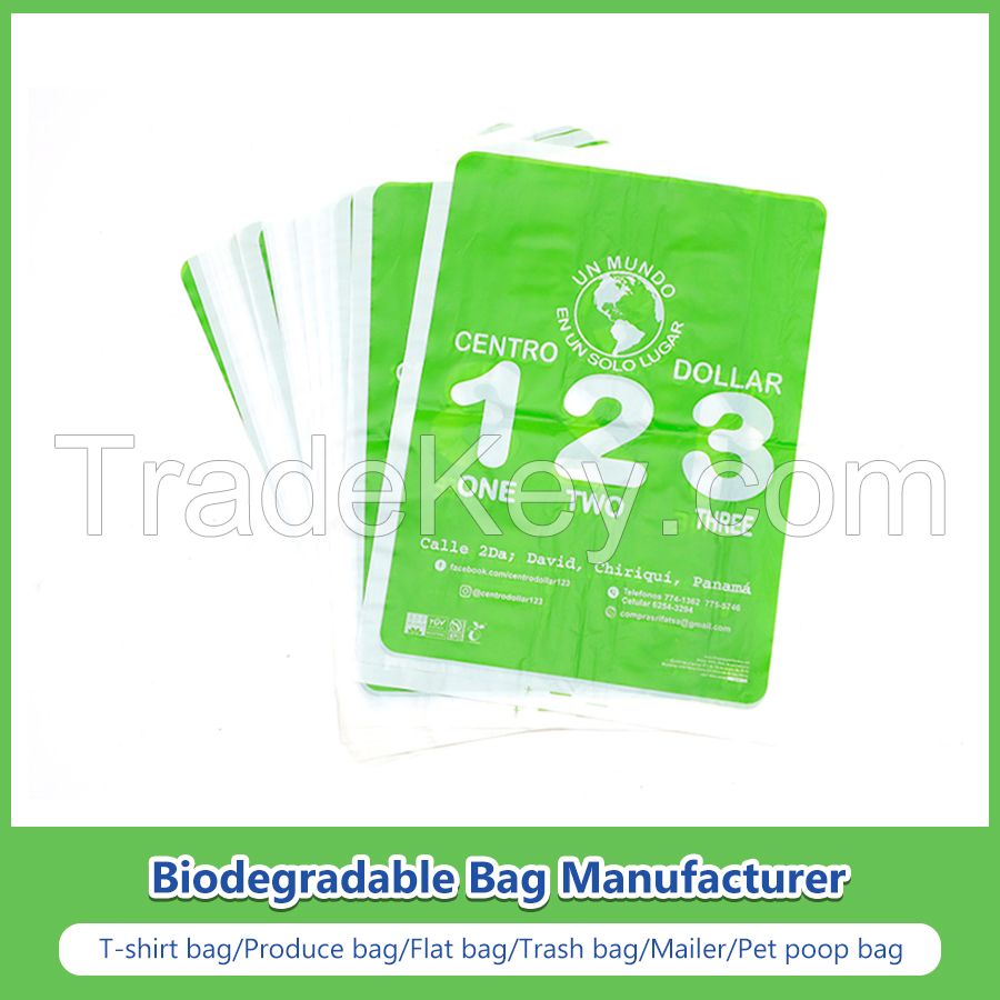 China 100% Biodegradable Bags Compostable Flat Bags, Vegetable Bags, Food Bags, Storage Bags Manufacturer