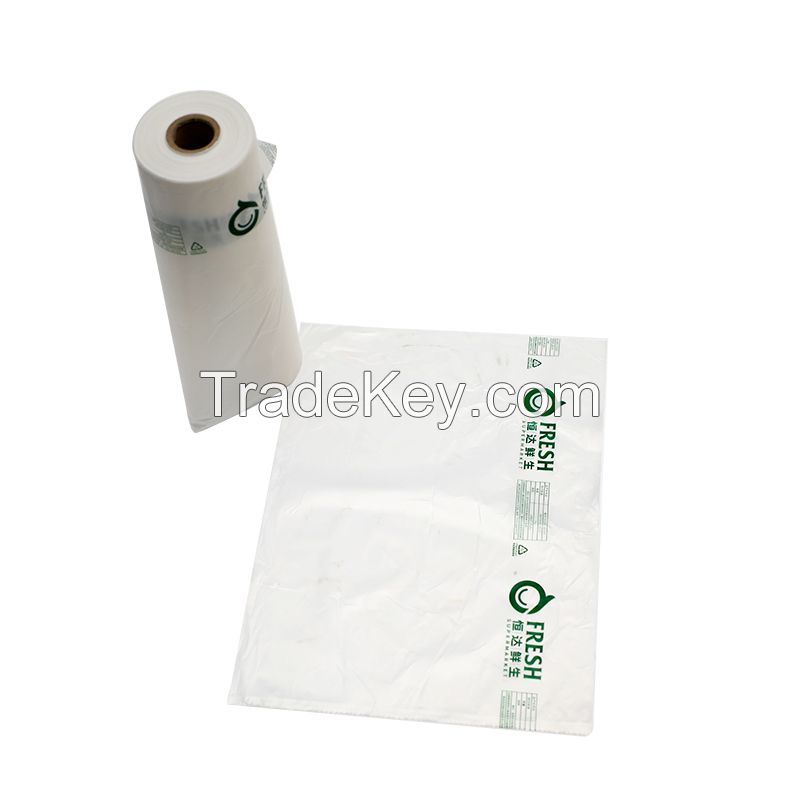 Biodegradable Bags Compostable Flat Bags on Roll Manufacturer for Supermarket/Food/Vegetable/Fruit/Storage/Bread/Toy/Sandwich/Pakcing/Package