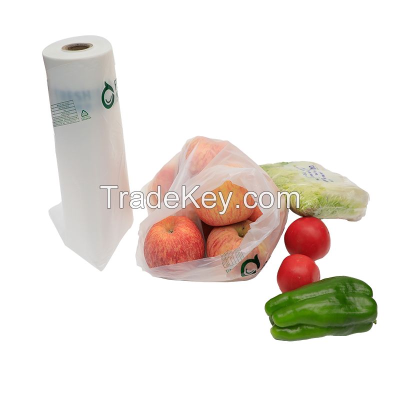 Biodegradable Bags Compostable Flat Bags on Roll Manufacturer for Supermarket/Food/Vegetable/Fruit/Storage/Bread/Toy/Sandwich/Pakcing/Package