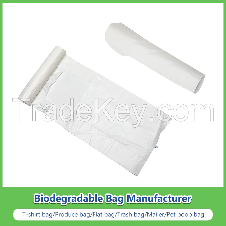 Biodegradable Bags Compostable Flat Bags/Produce Bags/Roller Bags Manufacturer with FDA, Brc, BSCI, CE, Grs, Bpi, Seeding