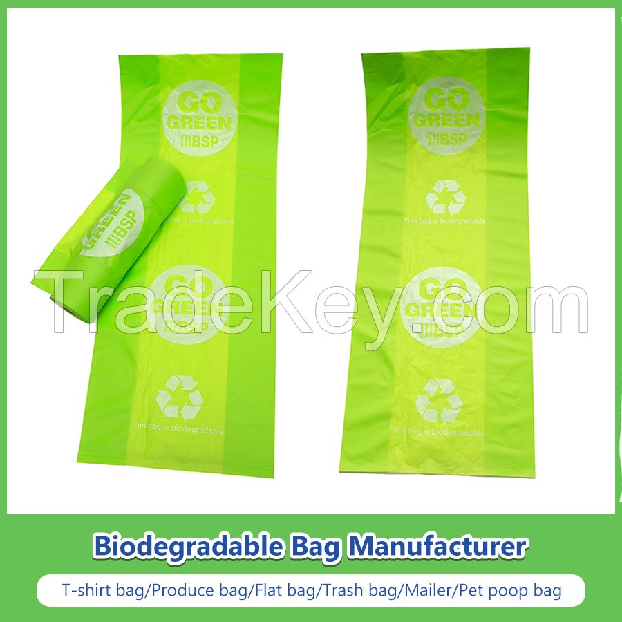 Biodegradable Bags Compostable Bags,Flat Bags,Produce Bags,Roller Bags with FDA Certificate for Supermarket/Food/Vegetable/Fruit/Storage/Bread/Toy/Sandwich/Pack