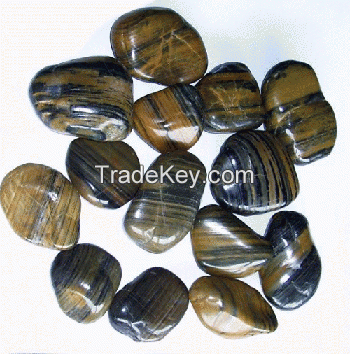 stripe pebbles, cobblestone, landscape rocks, decorative stone for garden decoration