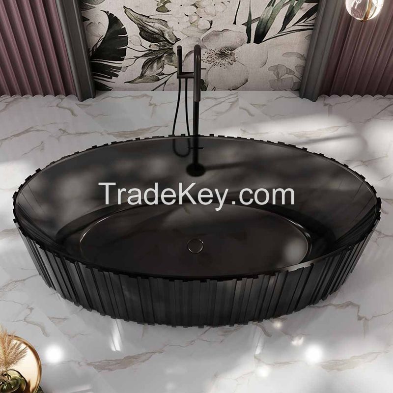 China Luxury Fluted Transparent Tubs Wholesale | Monblari