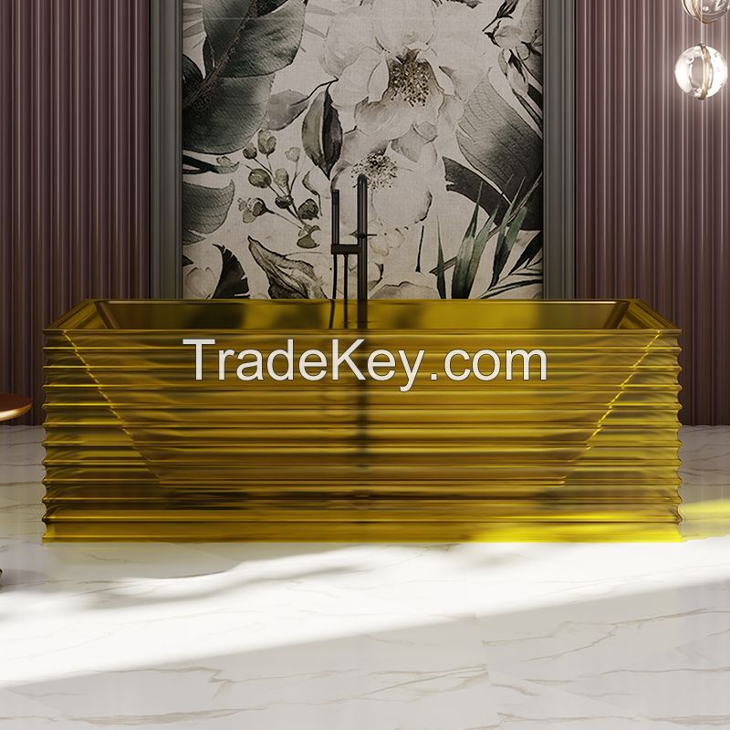 China Luxury Fluted Transparent Tubs Factory | Monblari