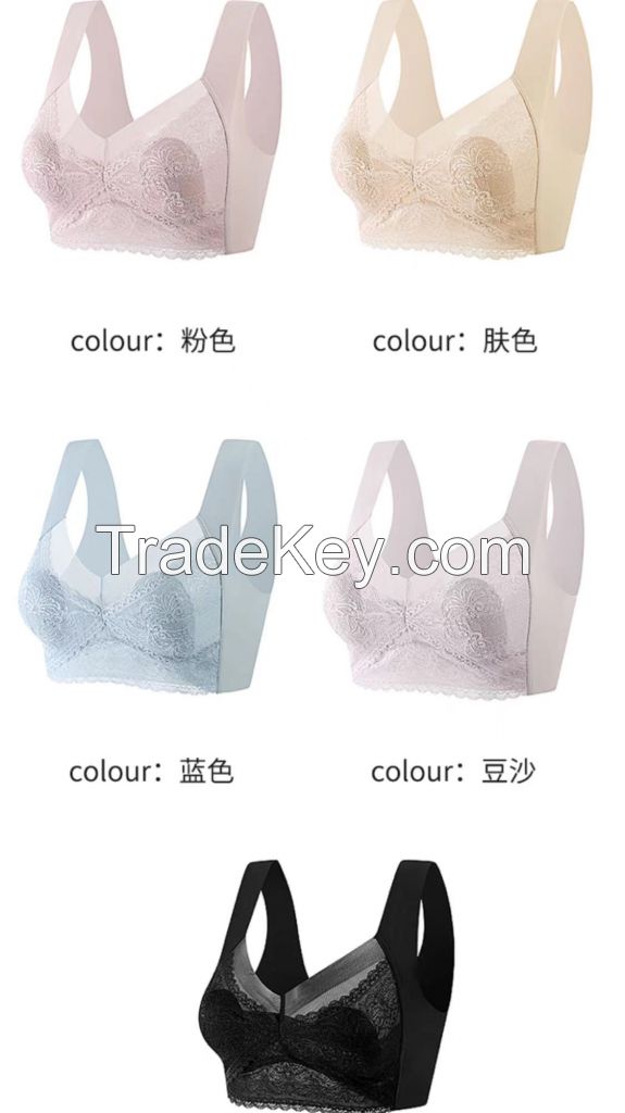 QB021 Beauty back, Women Lingerie Set Bra Gathered Anti-Sagging Bra photo  and picture on