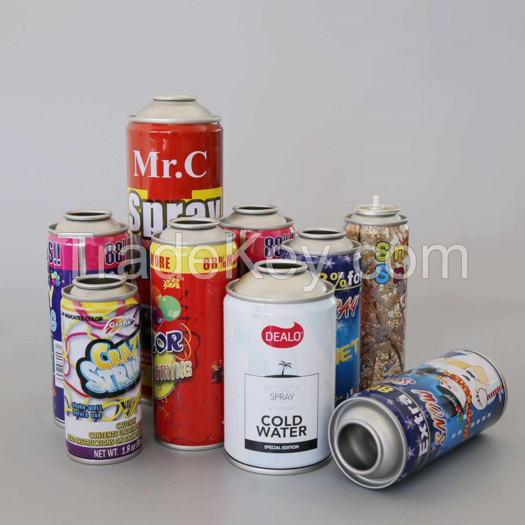 Customized Monobloc Bottle Hot Sale Custom Size Printing 150ml 300ml 500ml Spray Cans Aluminum Tin Cans Paint Tin Empty Aerosol Can