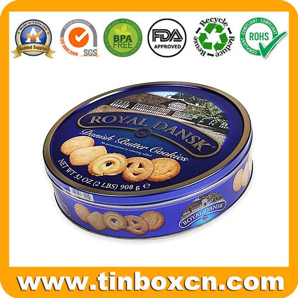 Blue Cookie Tin