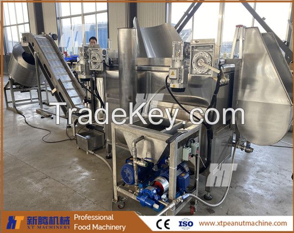 350kg/H Bean Peanut Frying Machine Cashew Automatic Frying Machine