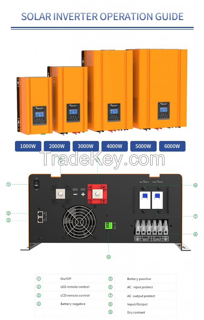 10KW off grid low frequency pure sine wave inverter