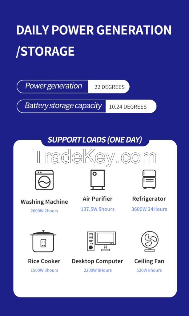 8kw Hybrid Solar Energy System for Home