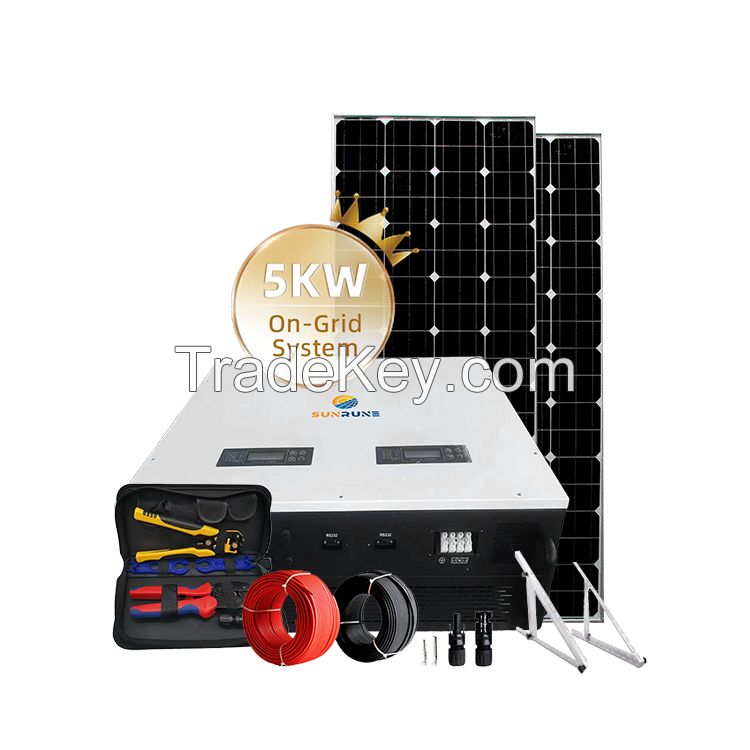 Solar Photovoltaic 5kw On-grid Solar System