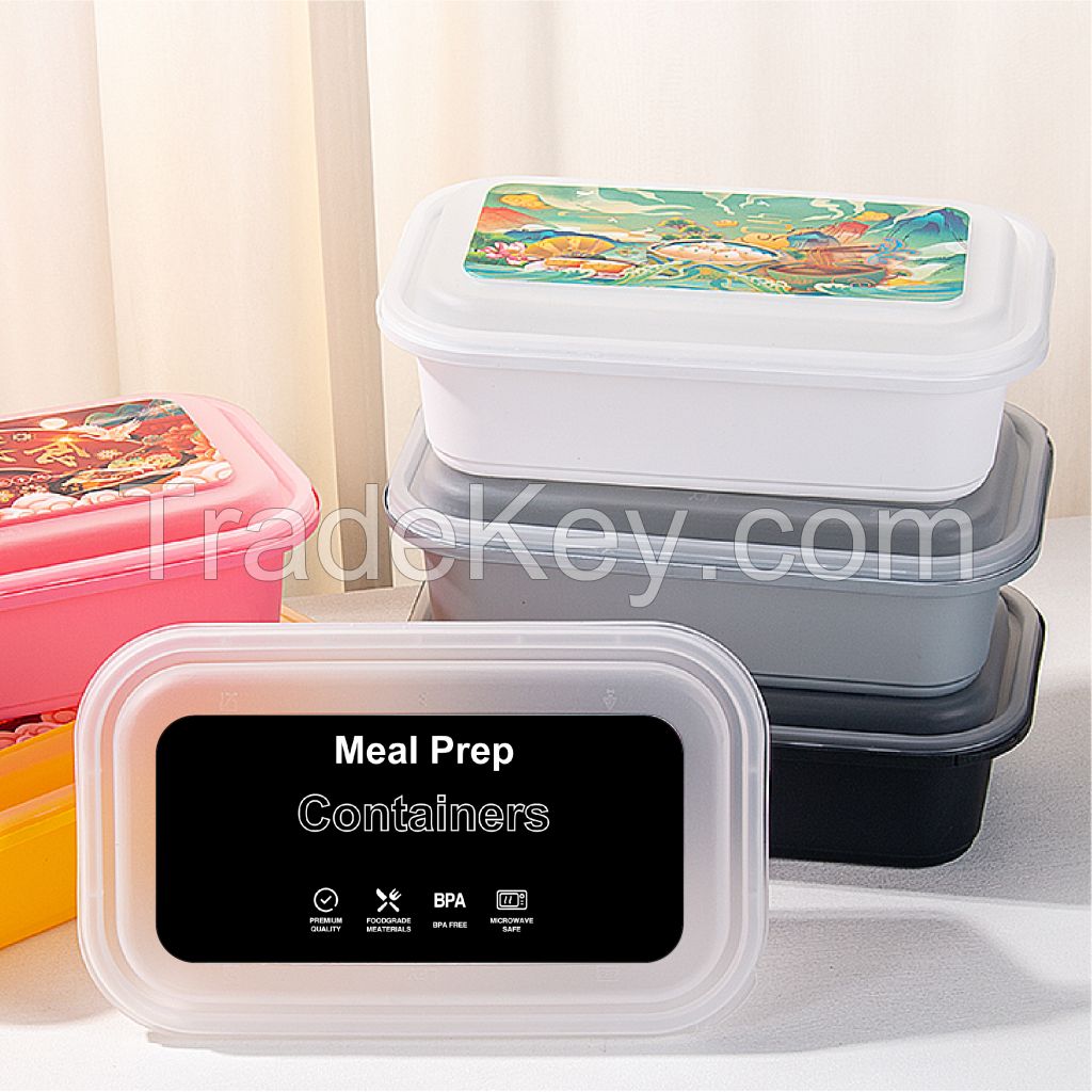 Wholesale Microwave Safe Takeaway Plastic Meal Prep Food Container With Lid