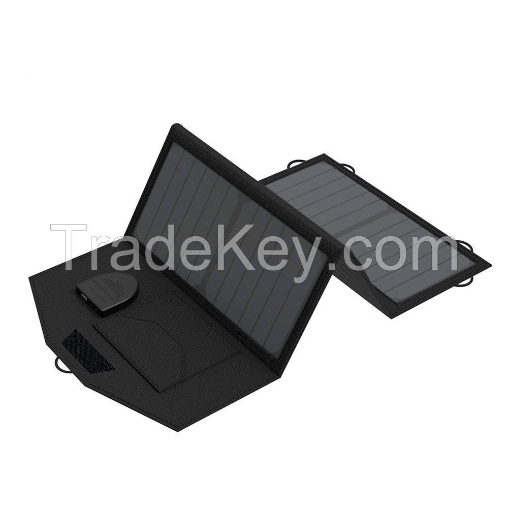 21W 6.6V SunPower foldable solar panel(three-fold)