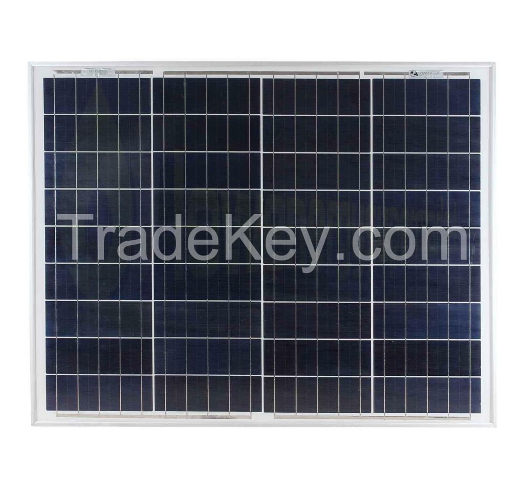 50W 18V glass solar panel Poly cells
