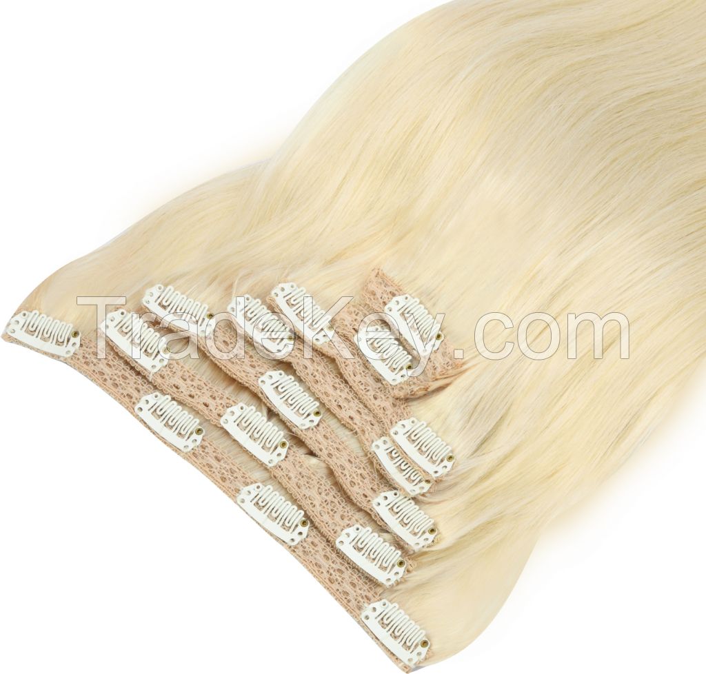 100%remy Human Hair Lace Clip Ins