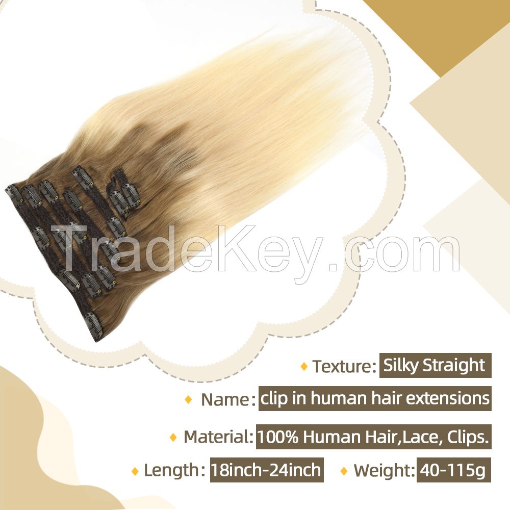100%remy Human Hair Lace Clip Ins
