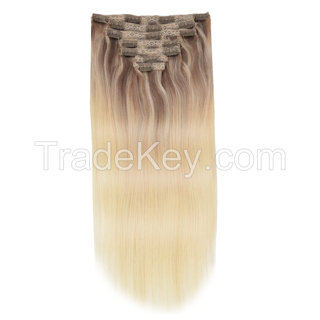 100%Remy Human Hair Lace Clip ins