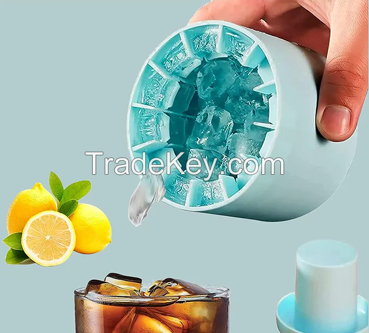 Cylinder Silicone Ice Lattice Molding Ice Cup Easy Release Mini Decomp