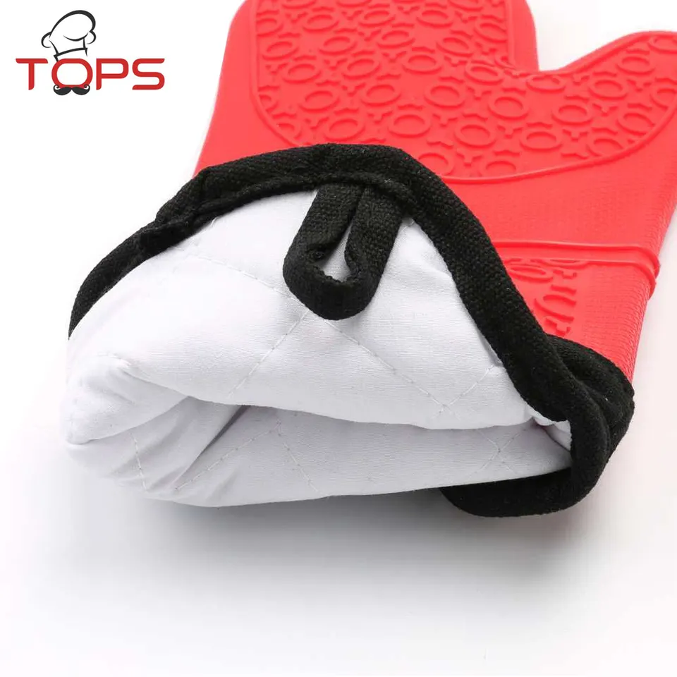 Silicone Oven Mitts Heavy Duty Cooking Gloves Advanced Heat Resistance, Non-Slip Pot Holders Oven Mitts