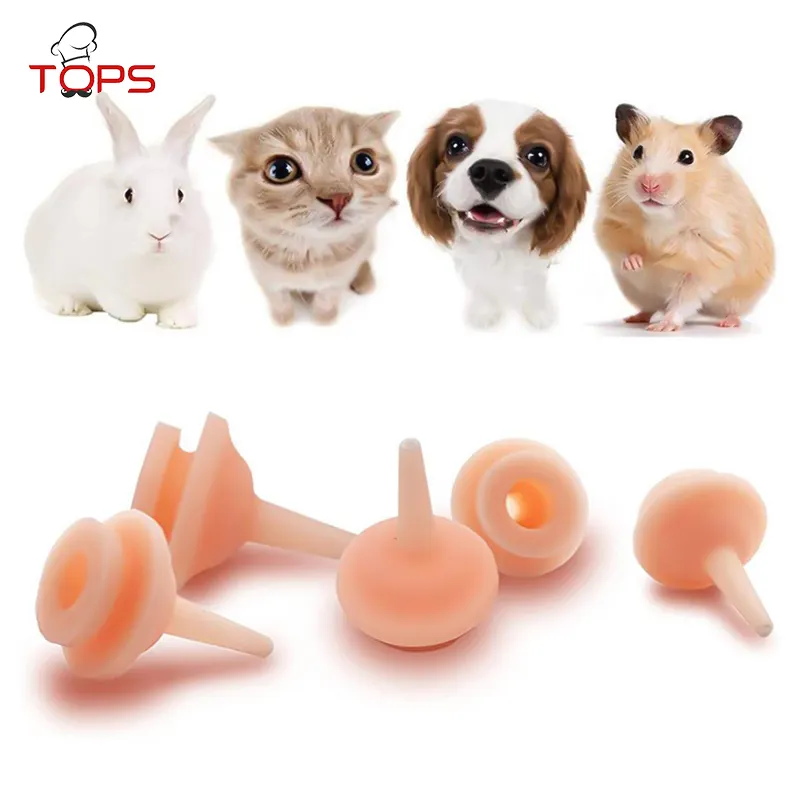 Universal Pet Feeding Nipple Mini Cat Silicone Feeding Pacifier for newborn Kittens Puppies Rabbits Small Animals