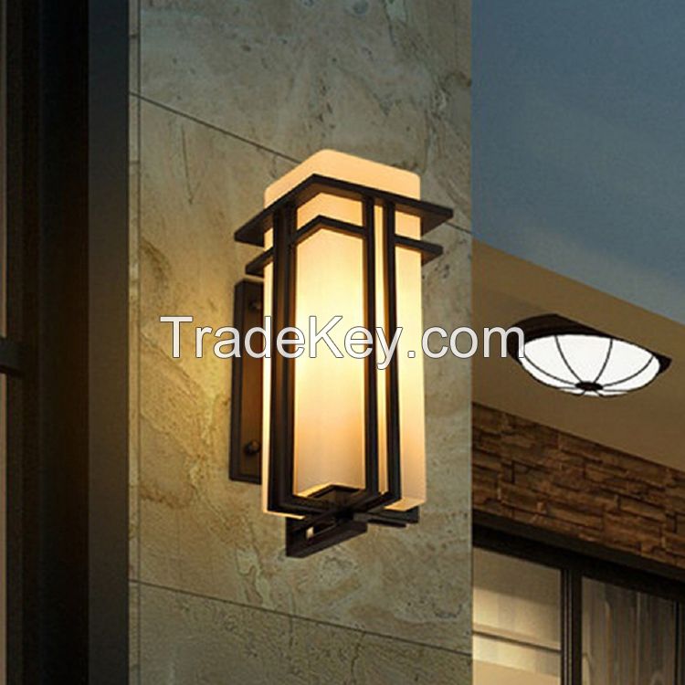 Hot sale 110V 220V Modern Outdoor Exterior Linear Strip Wall Lamp 3000K Warm White Garden Sconce LED Wall Light
