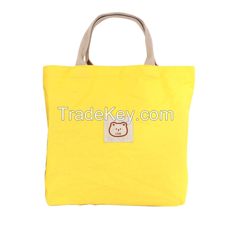 Factory Custom Reusable 12 Oz Canvas Cotton Shopping Gift Co-branding Bag