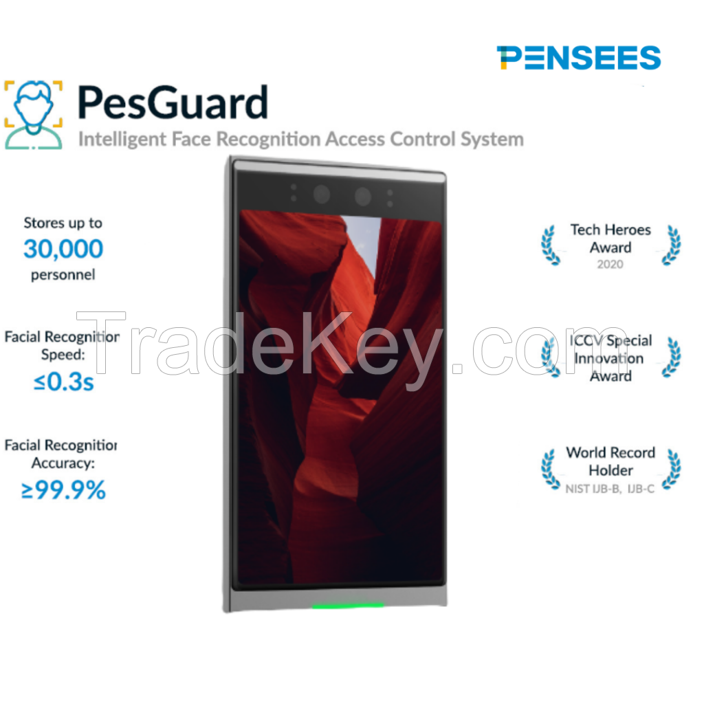 PesGuard 1S Face Recognition Access Control System Attendance Taking All-in-one remote door control device