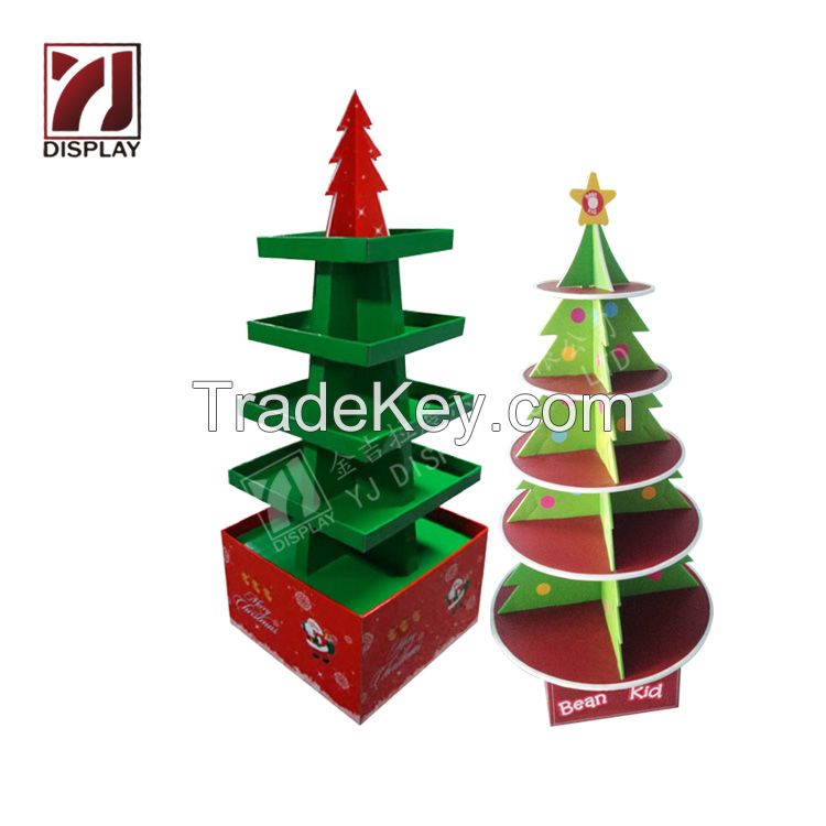 Custom Retail Store  Display Rack Christmas'day cardboard display stand Pop display stand