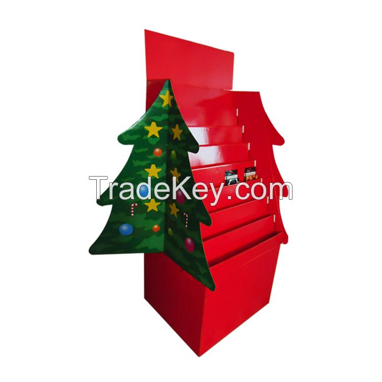 Custom Retail Store  Display Rack Christmas'day cardboard display stand Pop display stand