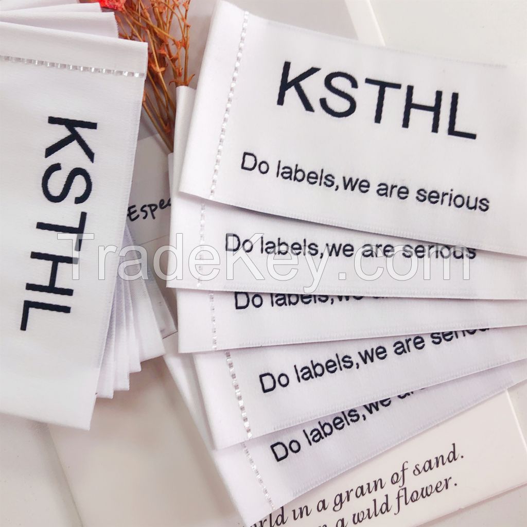 Hot sales anti-fake private woven labels for sewing with cheaper price