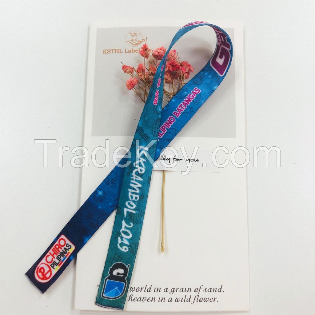 wholesale wristband polyester plain wristband woven wristband