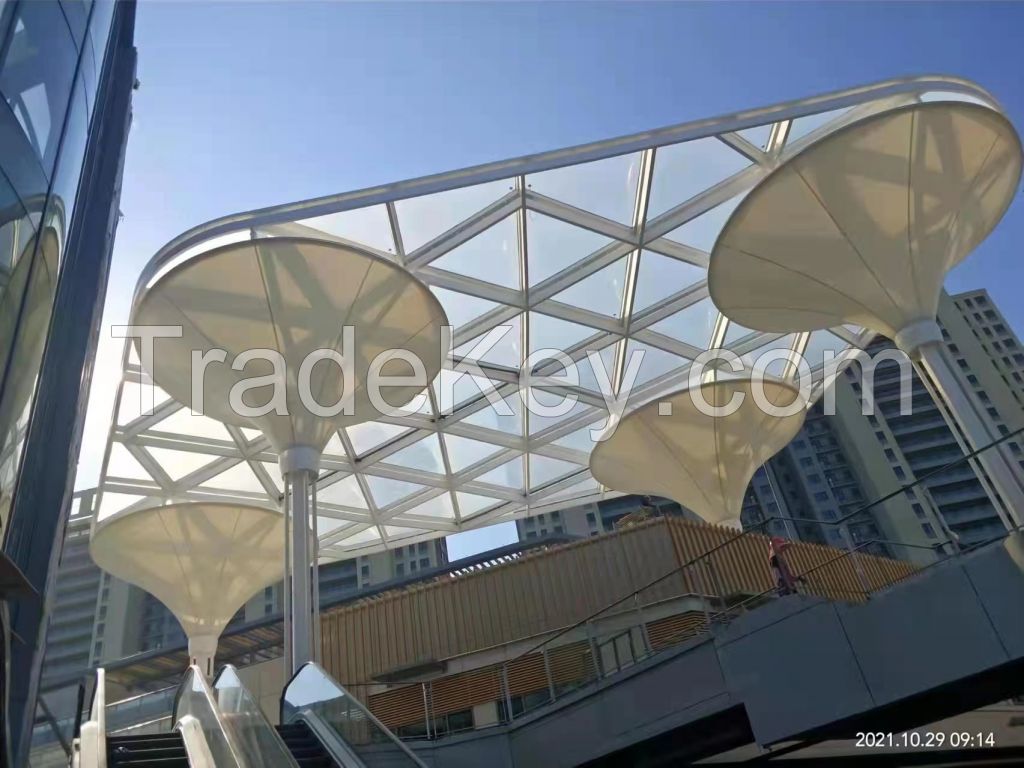 ETFE cushion roof tensile membrane