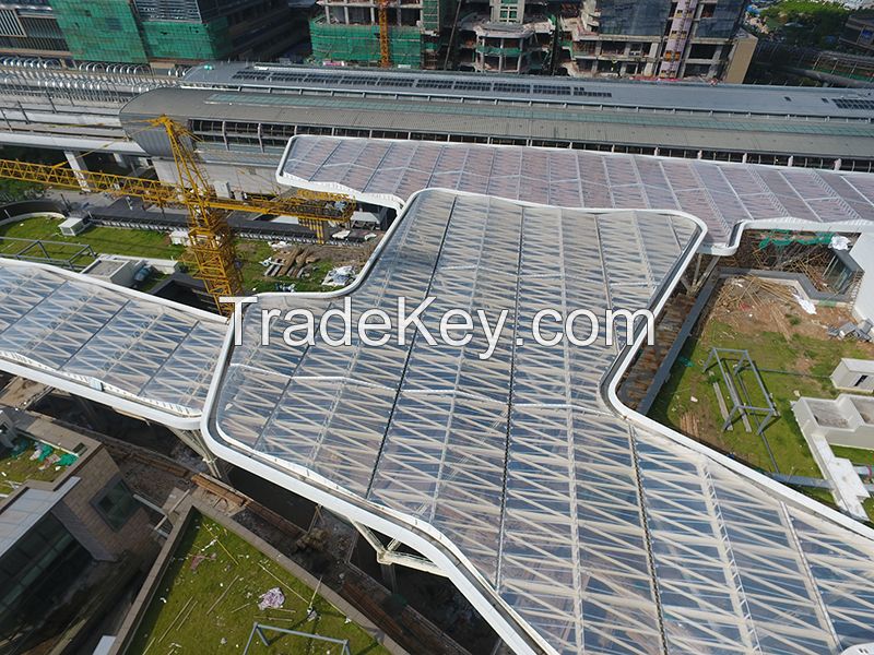 Best price clear cover roofing greenhouse garden ETFE film Tensile Membrane