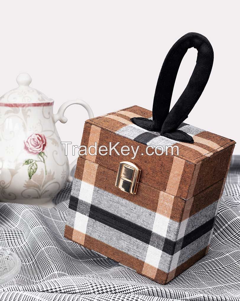 Rangoon Plaid Box Clutch