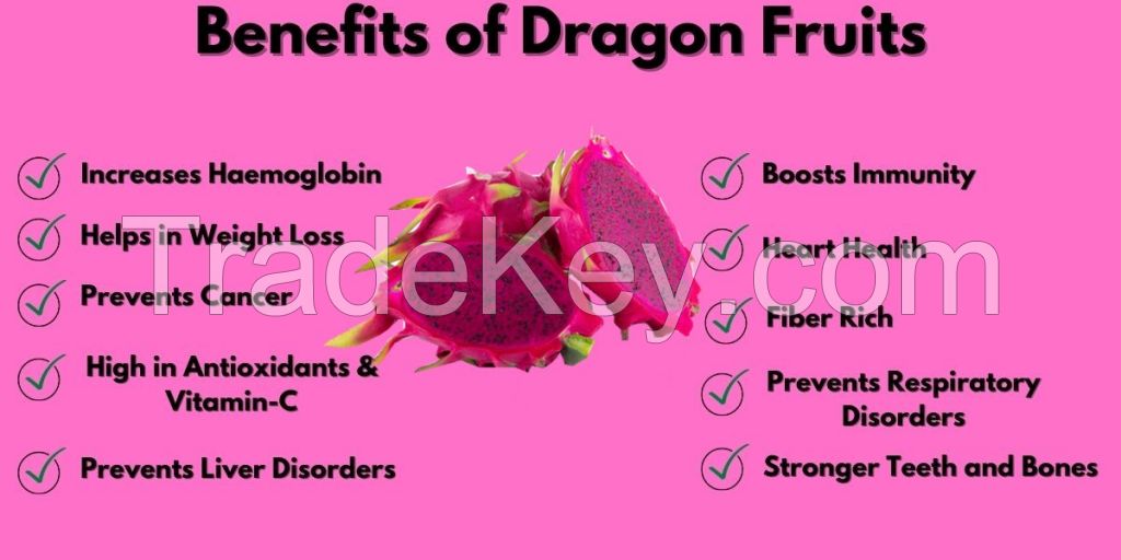 Pink dragon fruit powder