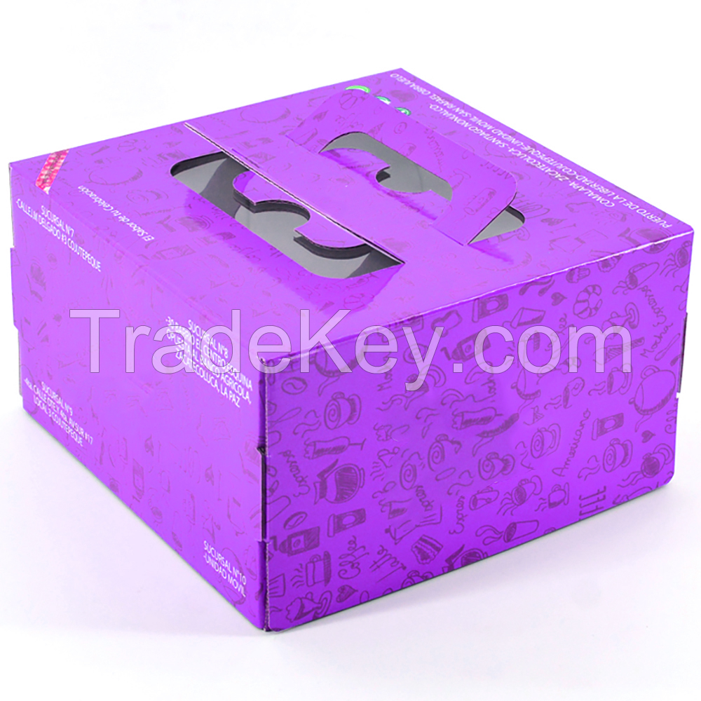 Corrugated Paper Food Packaging Box, Cake Packaging Box