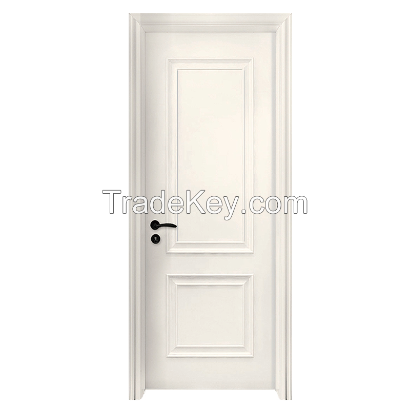 solid wood door hotel carbon crystal wood door interior room wooden solid door for design apartment