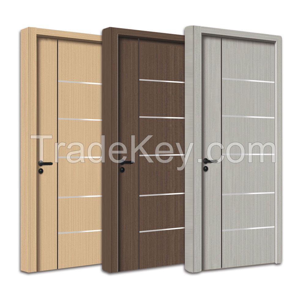 High Quality Other Prehung Waterproof Doors Plywood Interior Solid Wood WPC Door for House Design
