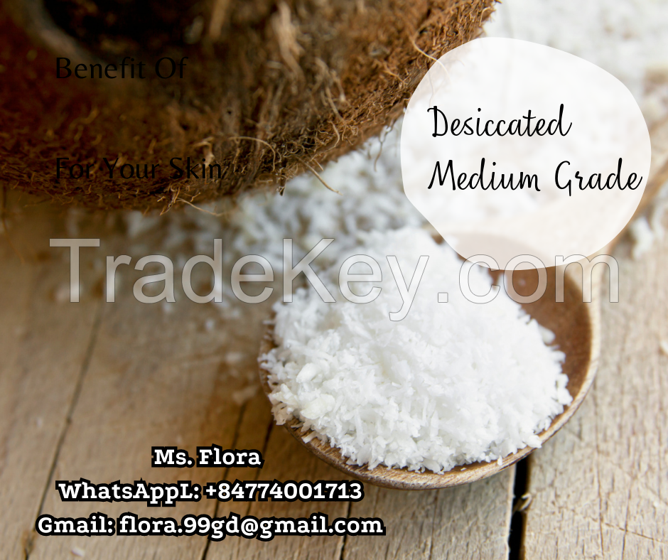 Natural Desiccated Coconut Made in Vietnam