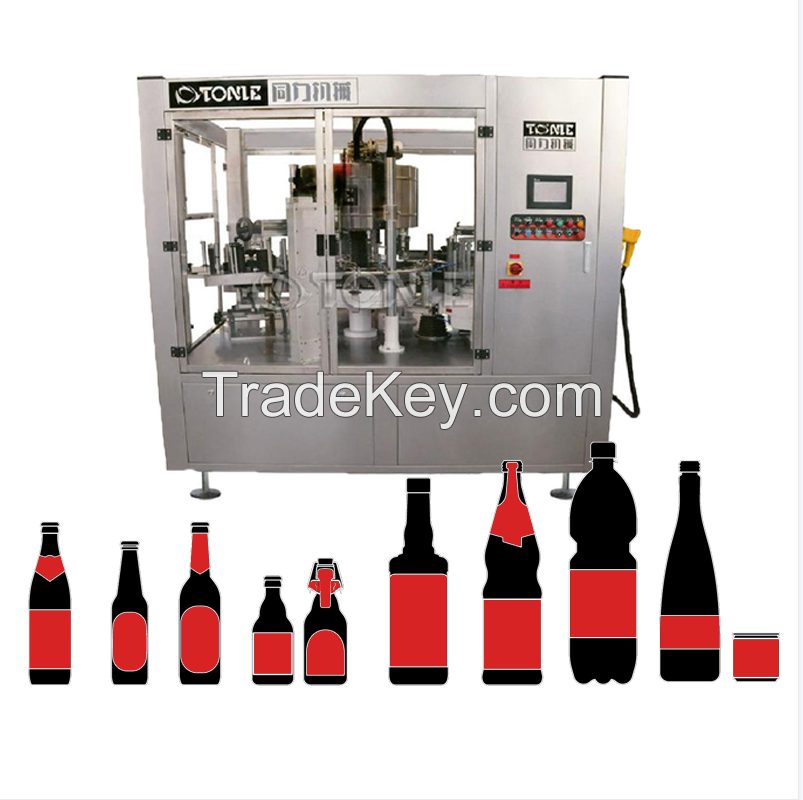 Automatic Manufacturer Price Beverage Bottles Rotary Self-Adhesive Labeling Machine China Manufacturer