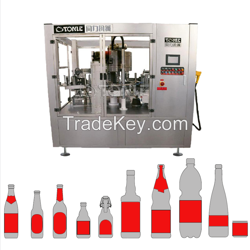 Automatic Manufacturer Price Beverage Bottles Rotary Self-Adhesive Labeling Machine China Manufacturer