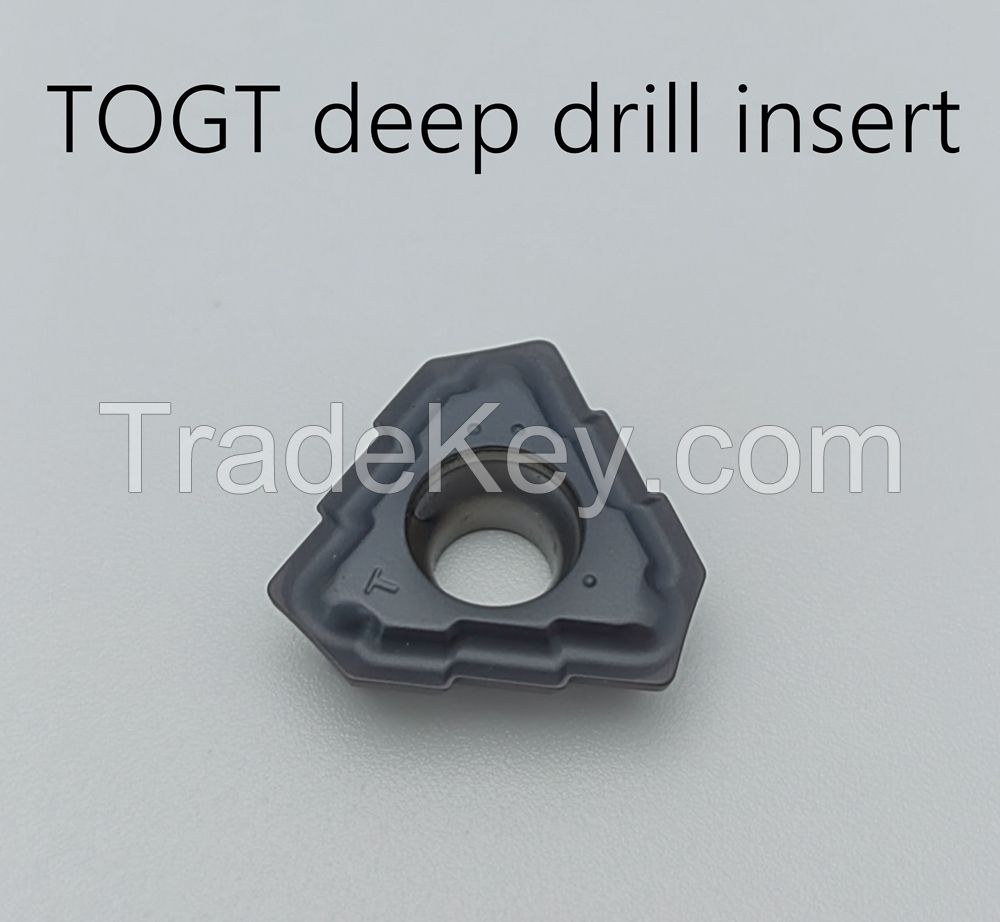 Deep Drilling Inserts Togt 120405 CNC Lathe Cutting Blades Indexable Carbide Gun Drill Insert